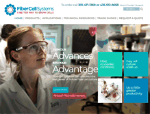 Tablet Screenshot of fibercellsystems.com